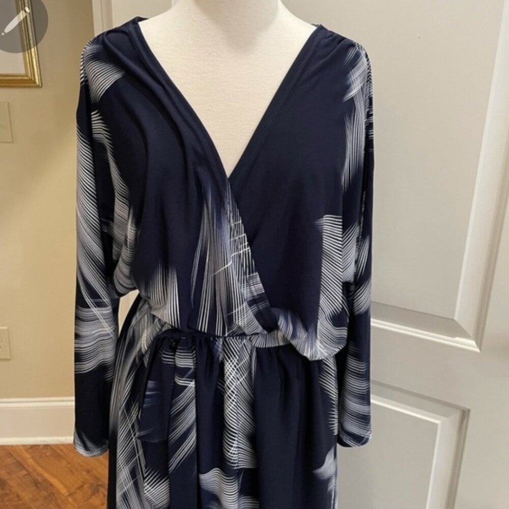 Navy blue maxi dress 5x - Picture 2 of 5